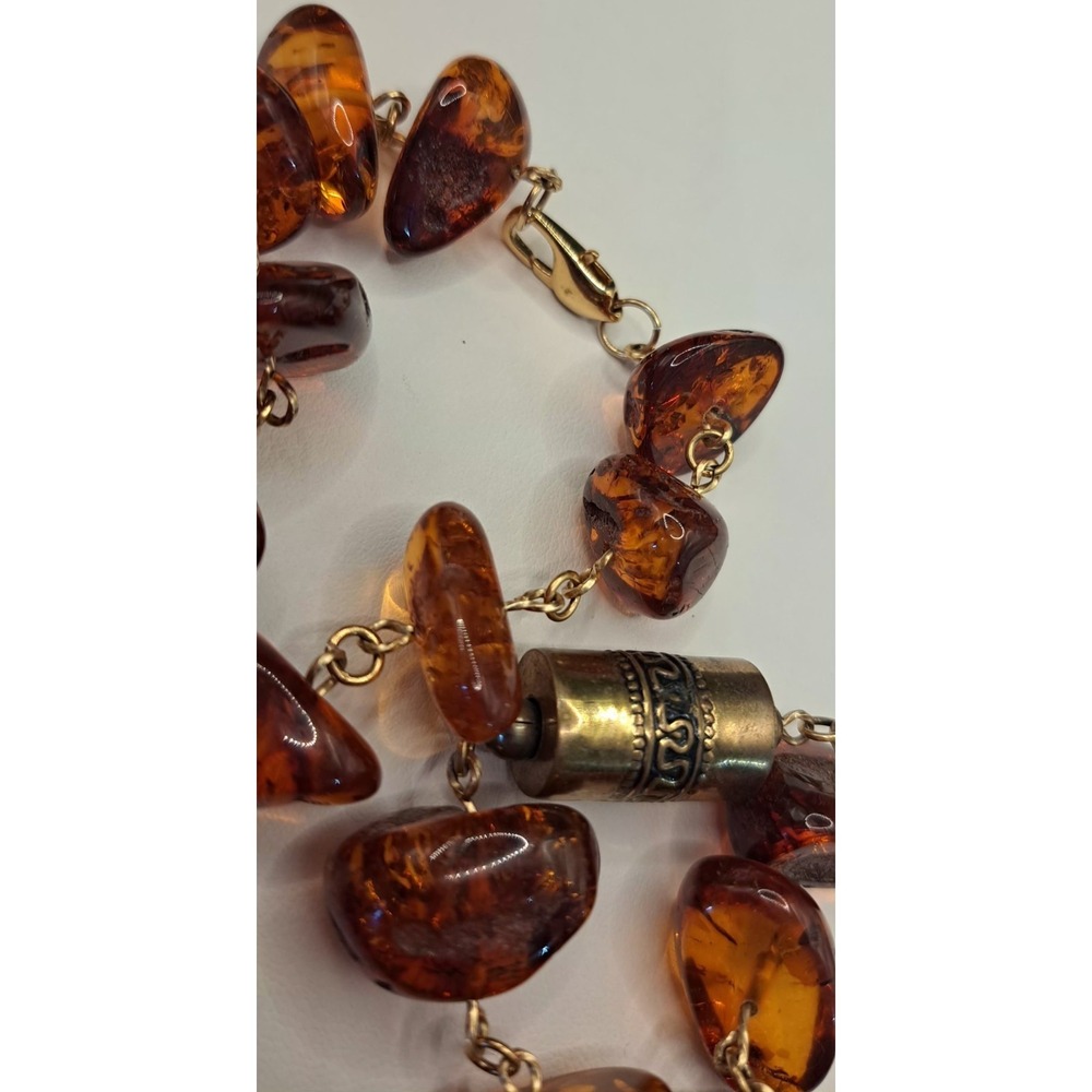 Vintage Natural Baltic Honey Cognac Amber Necklace 62.5 Grams - Picture 8 of 12